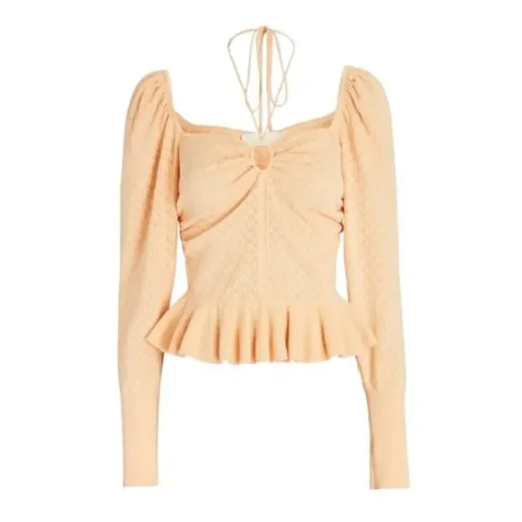 Ulla Johnson Leland Top Blouse Women's Large Cottage Fairy Puff Sleeves - Picture 16 of 16